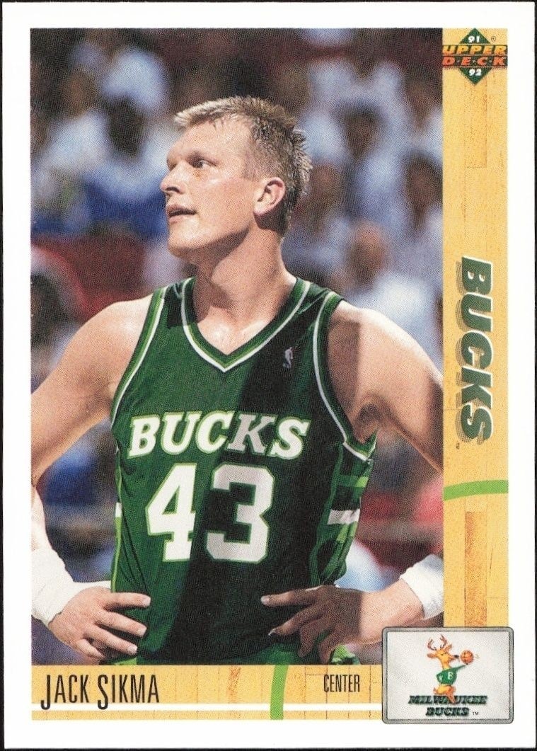 1991-92 Upper-Deck Jack Sikma #370 trading card