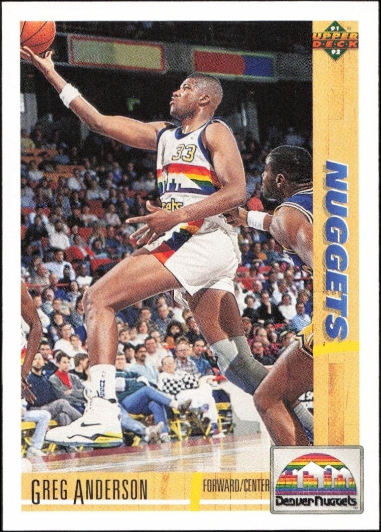 1991-92 Upper-Deck Greg Anderson #314 trading card