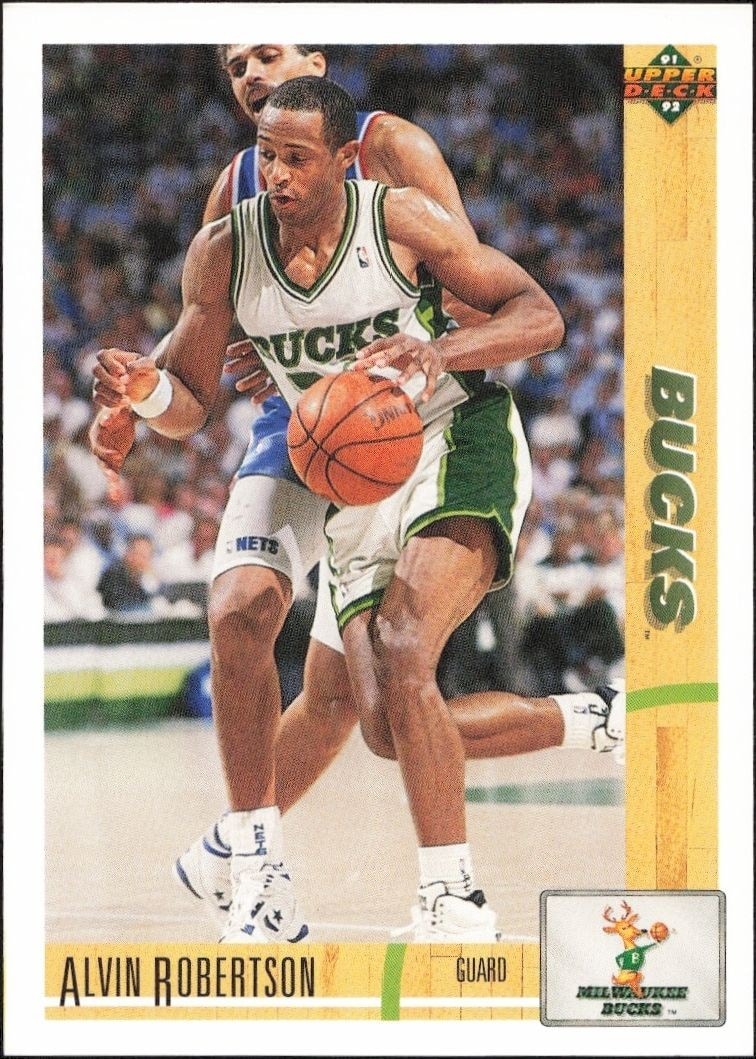 1991-92 Upper-Deck Alvin Robertson #244 trading card
