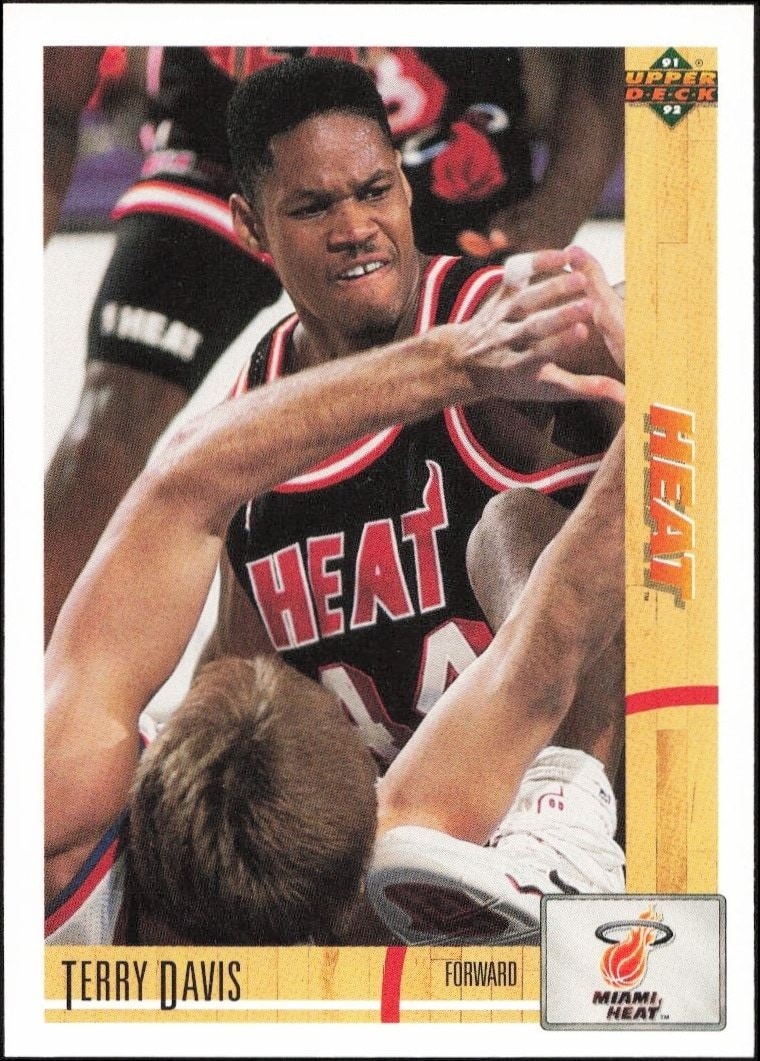 1991-92 Upper-Deck Terry Davis #179 trading card