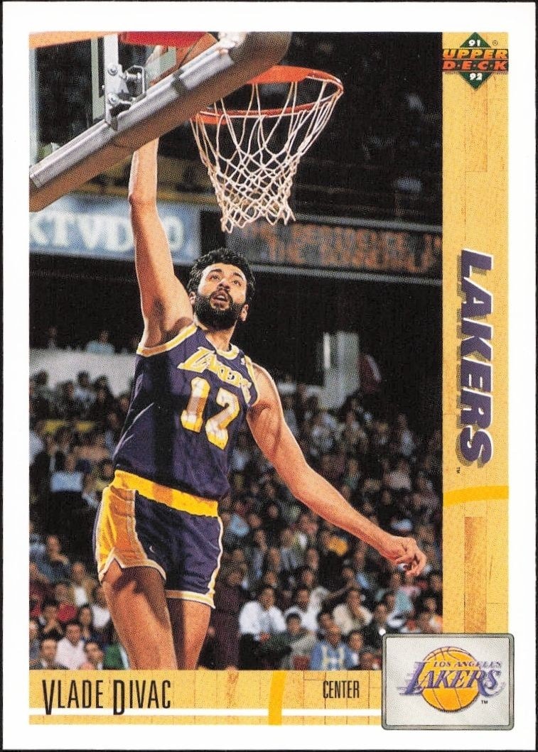 1991-92 Upper-Deck Vlade Divac #175 trading card