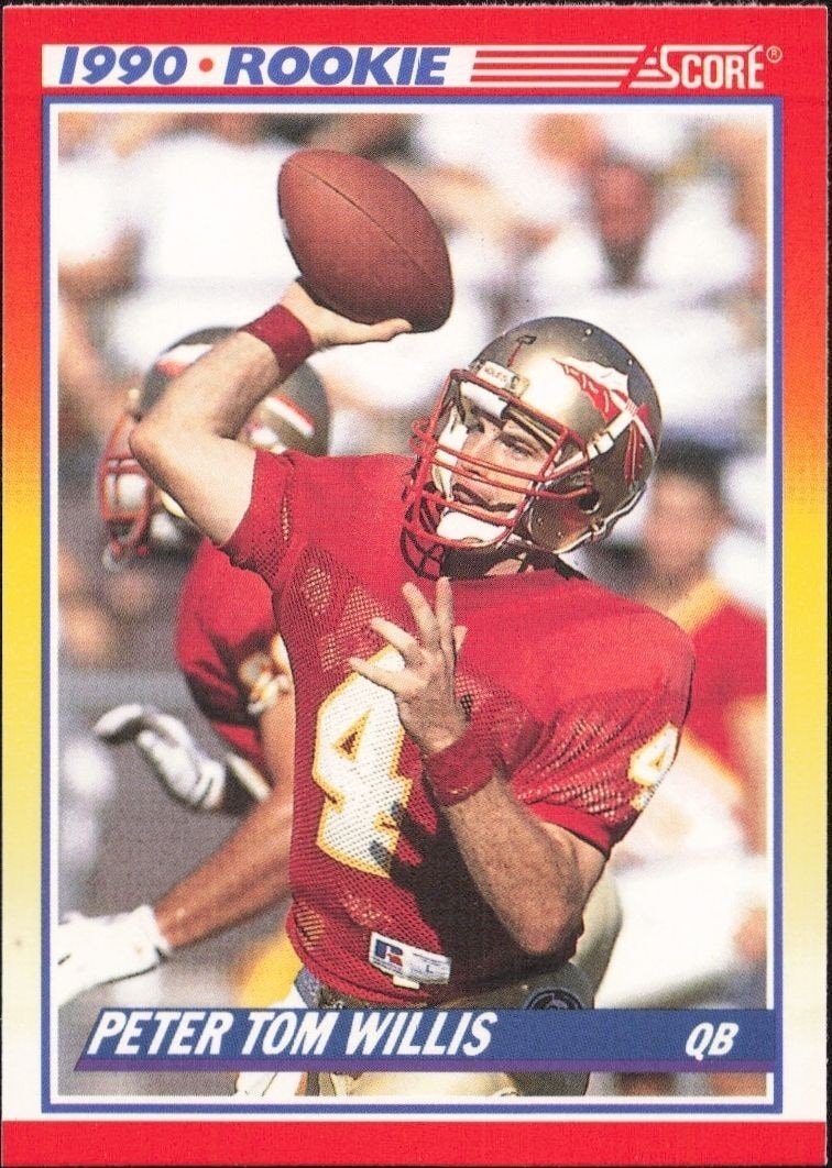 1990 Score Peter Tom Willis #656 trading card