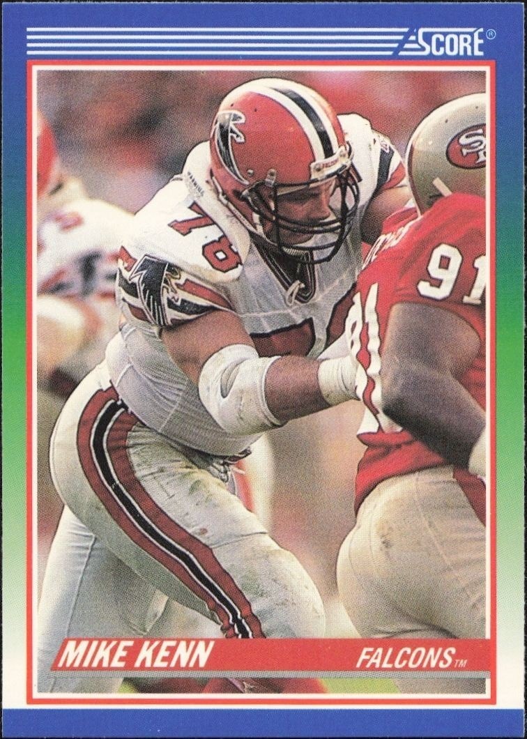 1990 Score Mike Kenn #406 trading card