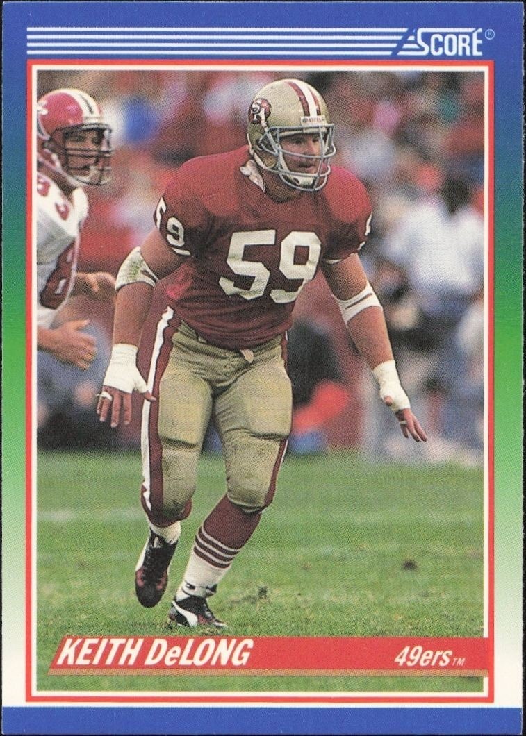 1990 Score Keith DeLong #392 trading card