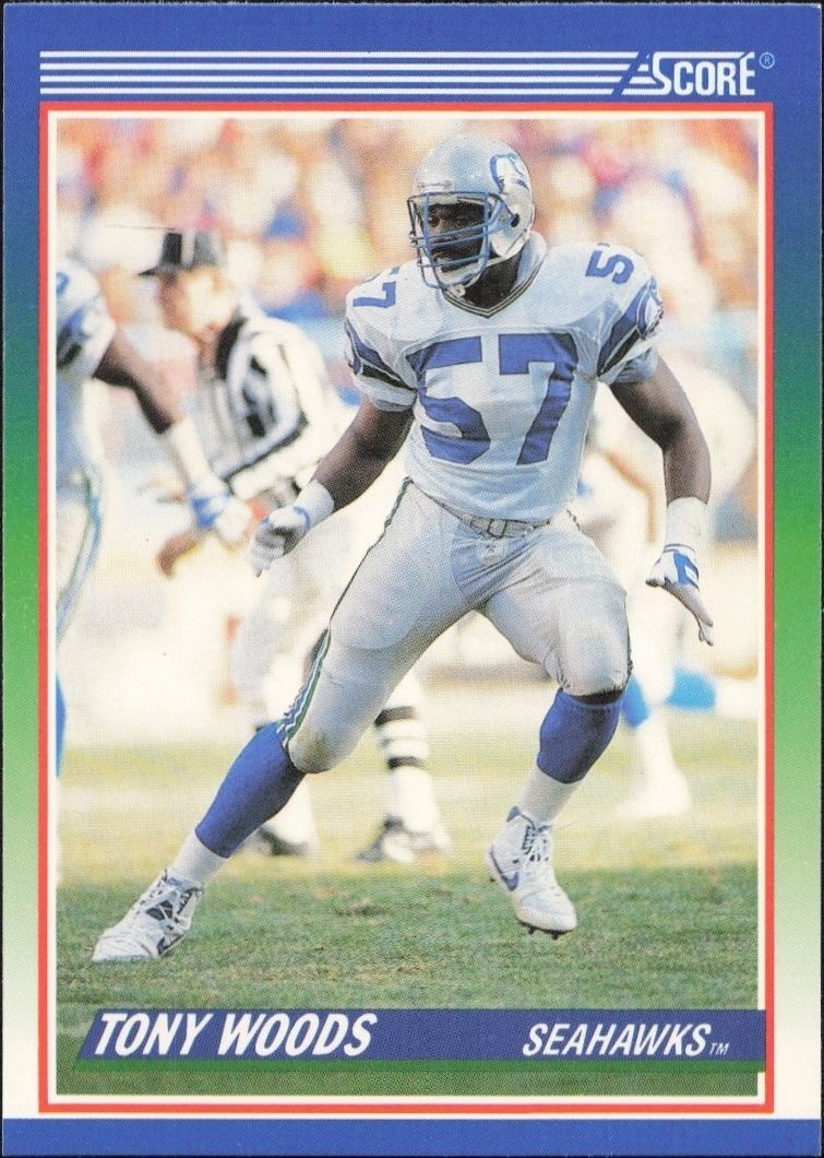 1990 Score Tony Woods #391 trading card