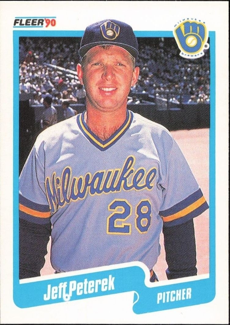 1990 Fleer Jeff Peterek #333 trading card