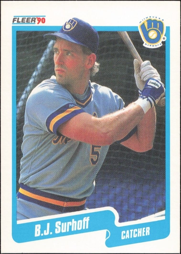 1990 Fleer B.J. Surhoff #338 trading card