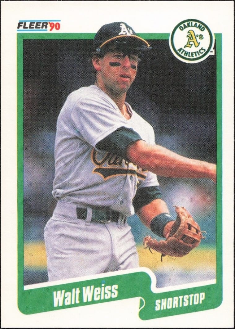 1990 Fleer Walt Weiss #22 trading card