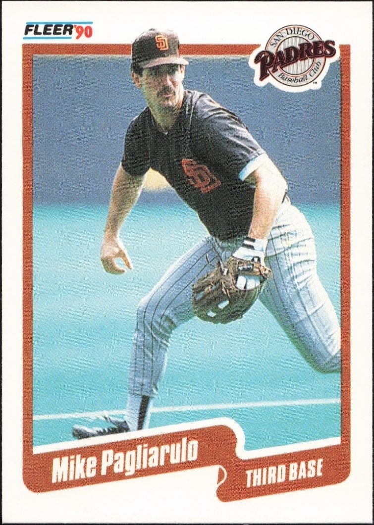 1990 Fleer Mike Pagliarulo #163 trading card