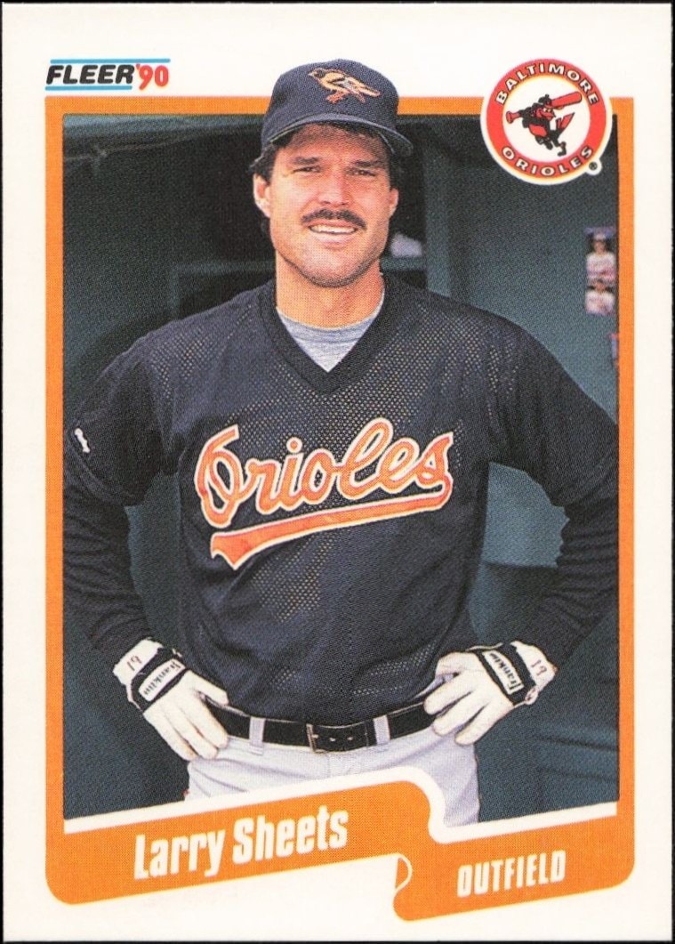 1990 Fleer Larry Sheets #189 trading card