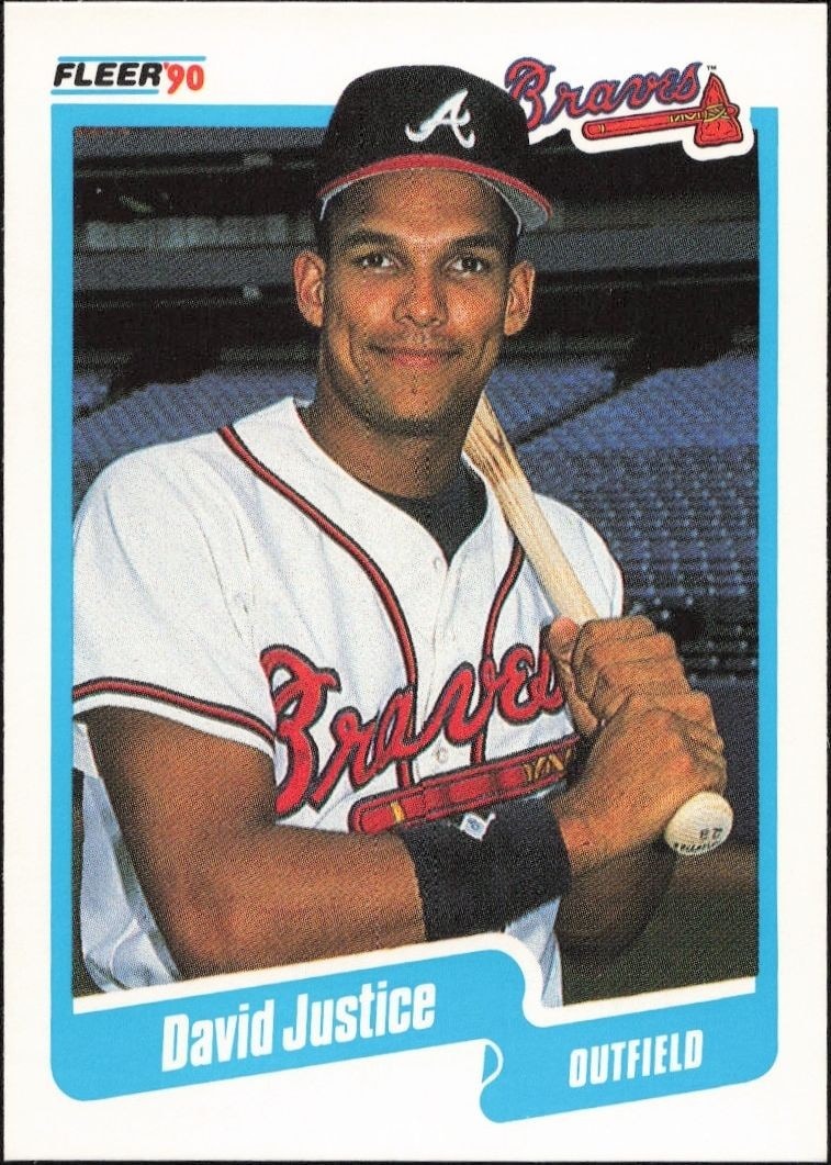 1990 Fleer David Justice #586 trading card