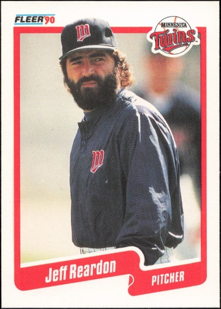 1990 Fleer Jeff Reardon #385 trading card