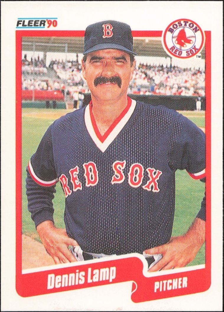 1990 Fleer Dennis Lamp #280 trading card