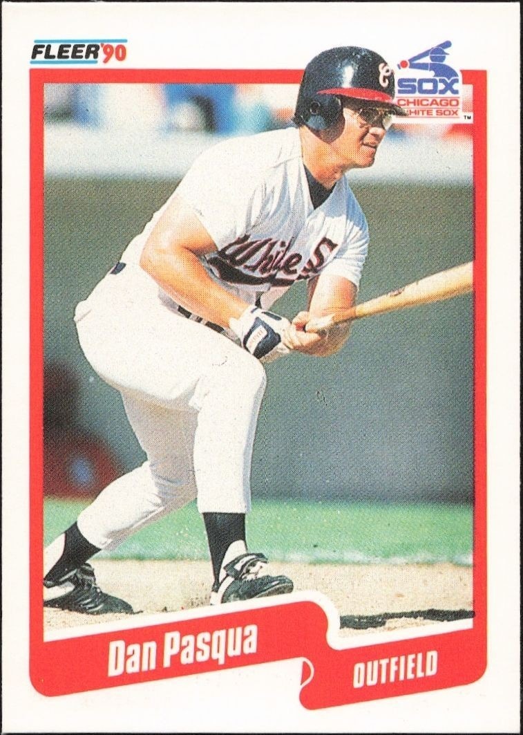 1990 Fleer Dan Pasqua #544 trading card