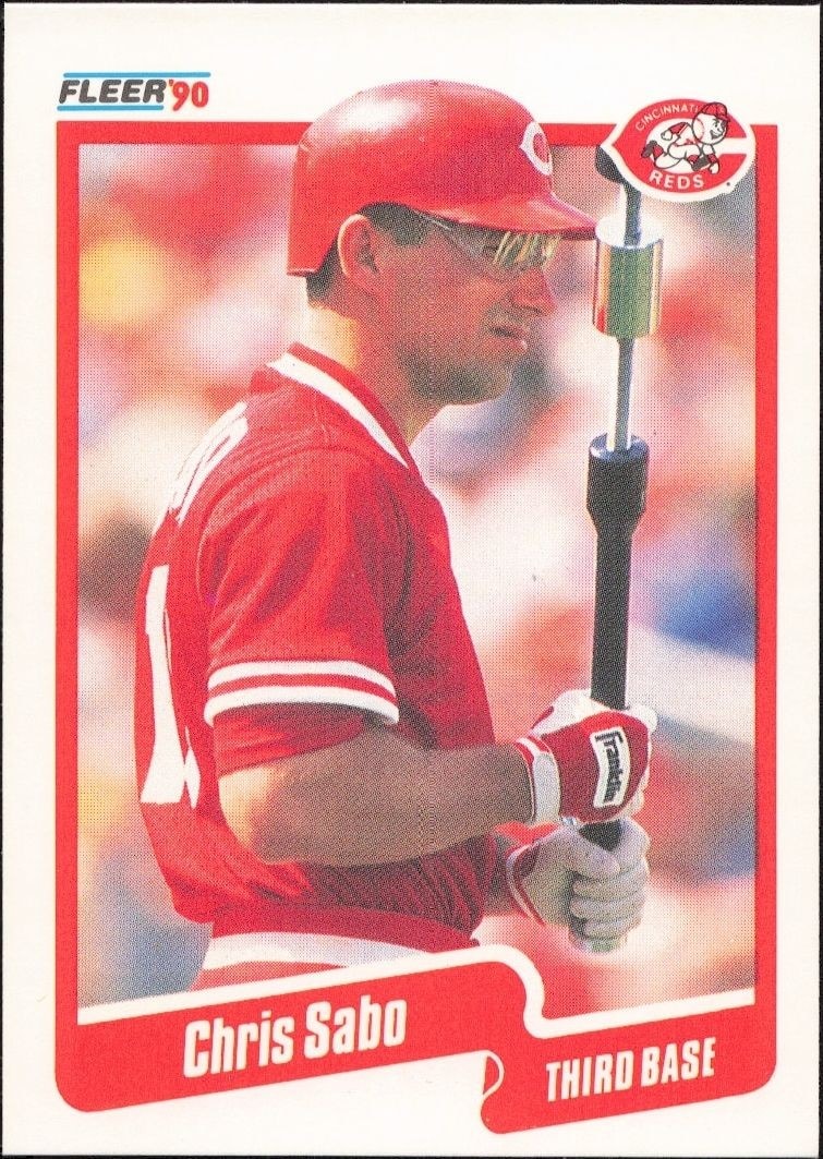 1990 Fleer Chris Sabo #433 trading card