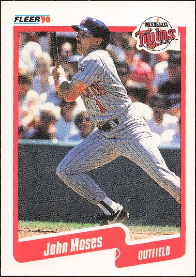 1990 Fleer John Moses #381 trading card