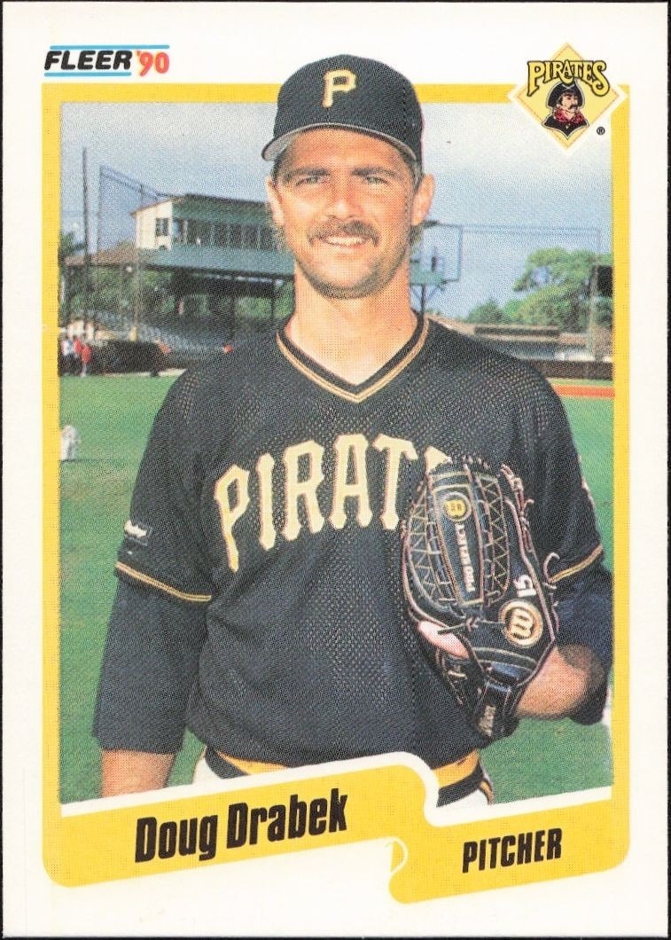 1990 Fleer Doug Drabek #465 trading card