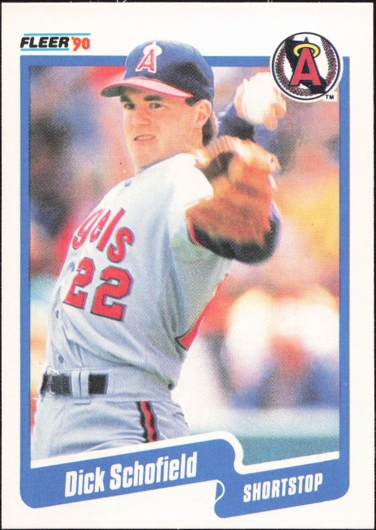 1990 Fleer Dick Schofield #144 trading card