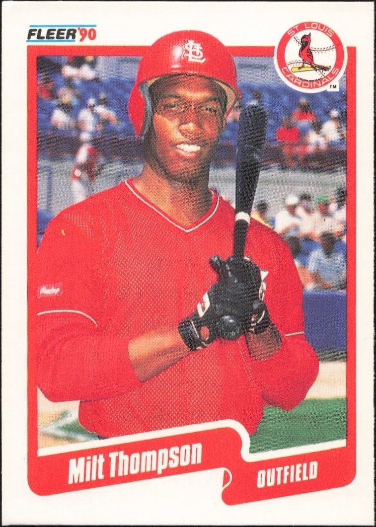 1990 Fleer Milt Thompson #262 trading card