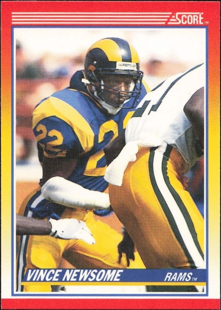 1990 Score Vince Newsome #222 trading card