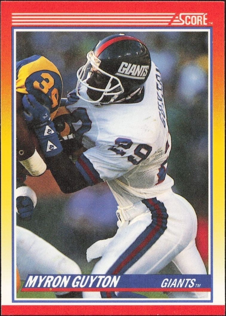 1990 Score Myron Guyton #253 trading card
