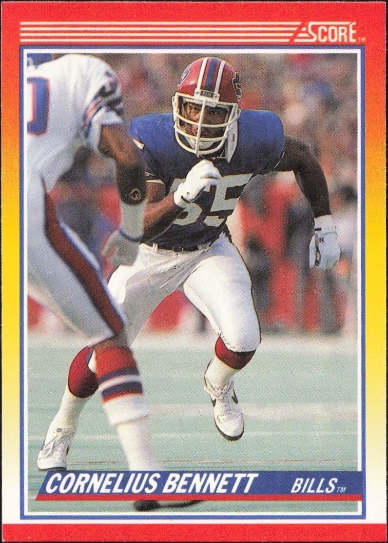 1990 Score Cornelius Bennett #256 trading card