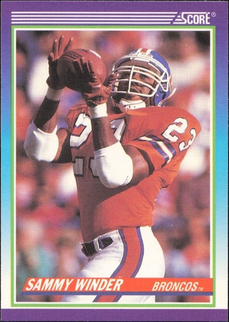 1990 Score Sammy Winder #540 trading card