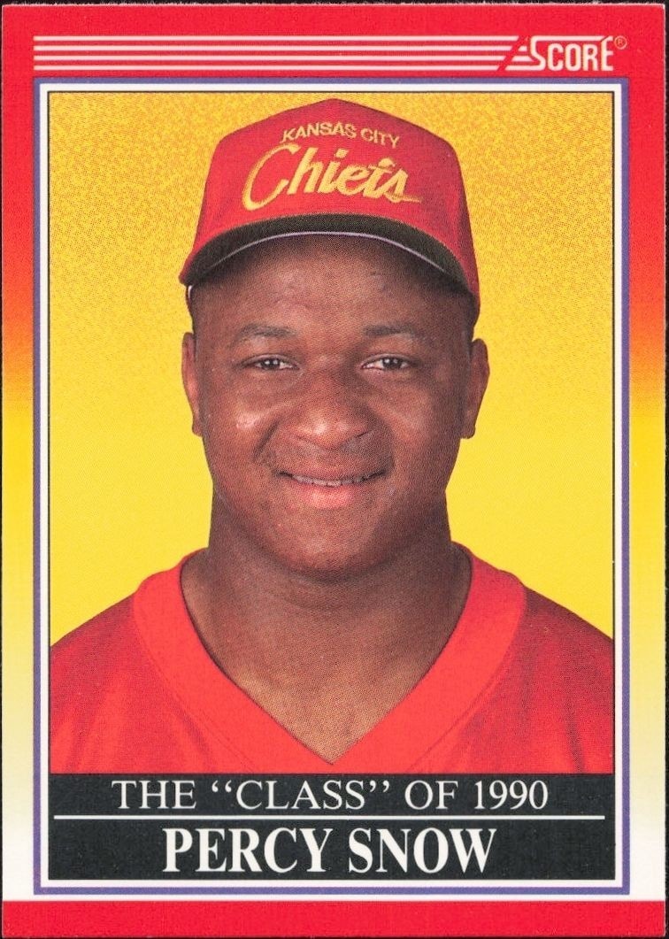1990 Score Percy Snow #606 trading card
