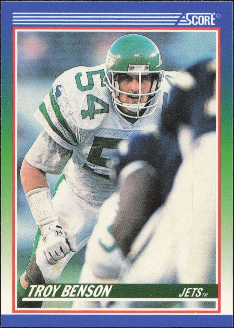 1990 Score Troy Benson #399 trading card