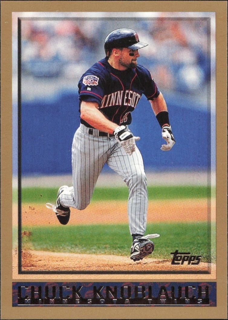 1998 Topps Series 2 Chuck Knoblauch #309 trading card