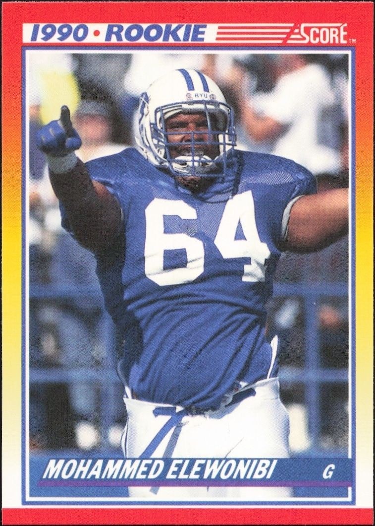 1990 Score Mohammed Elewonibi #303 trading card