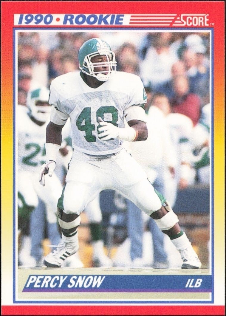 1990 Score Percy Snow #305 trading card