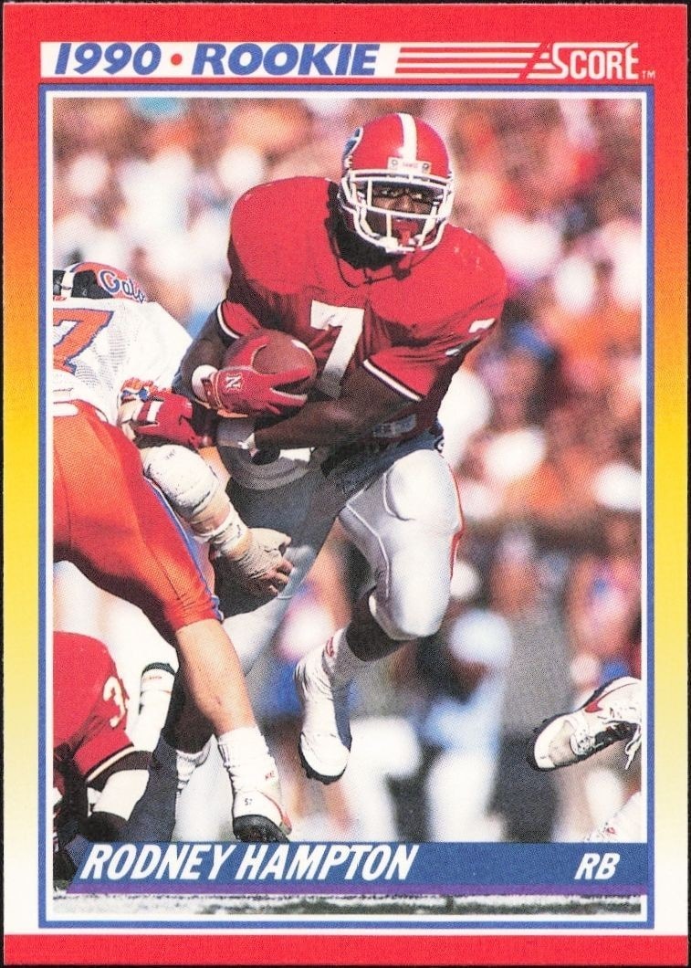 1990 Score Rodney Hampton #307 trading card