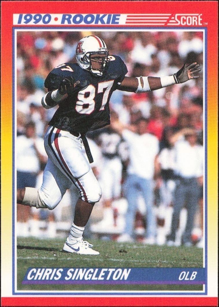 1990 Score Chris Singleton #290 trading card