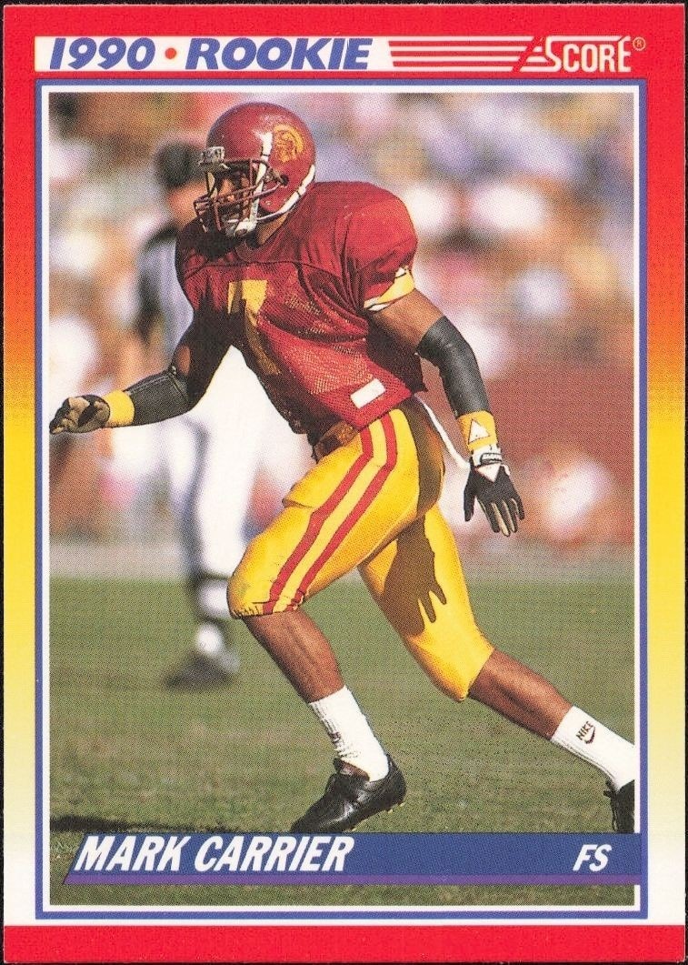 1990 Score Mark Carrier #627 trading card