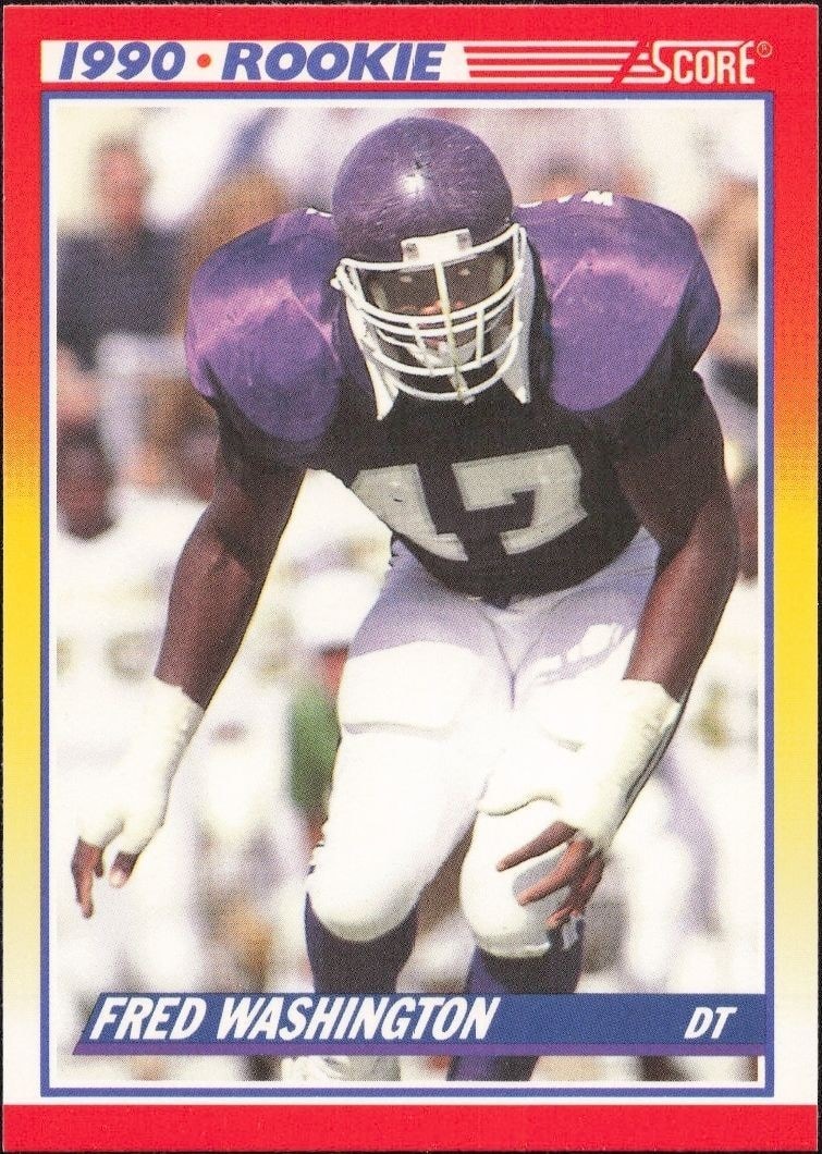 1990 Score Fred Washington #625 trading card