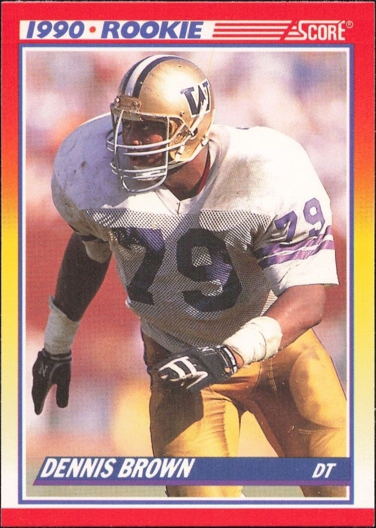 1990 Score Dennis Brown #640 trading card