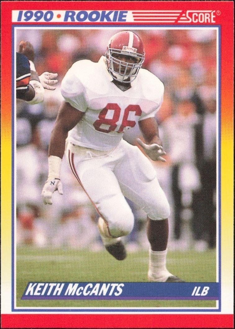 1990 Score Keith McCants #622 trading card