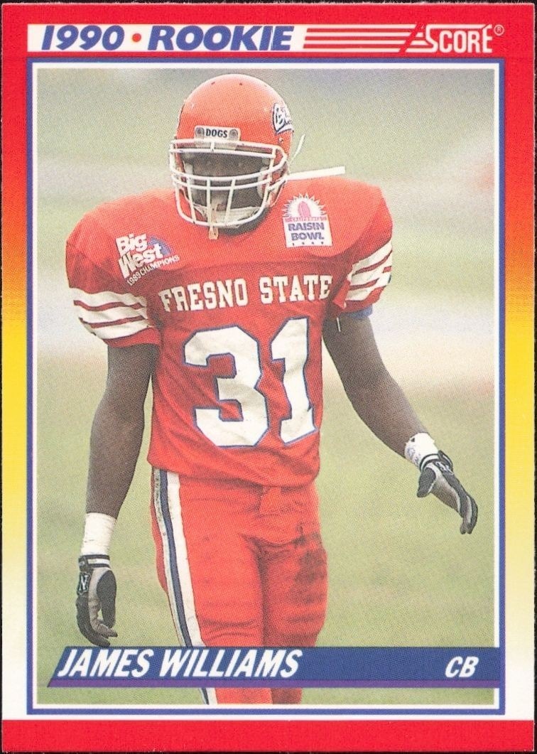 1990 Score James Williams #641 trading card