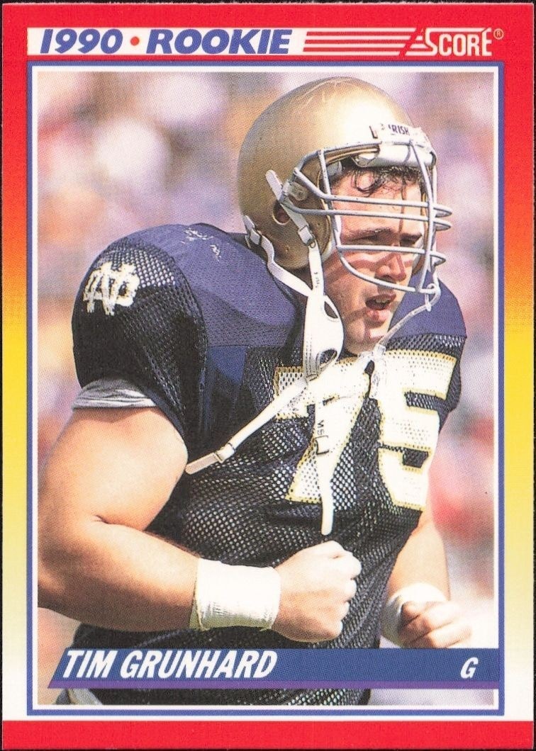 1990 Score Tim Grunhard #646 trading card