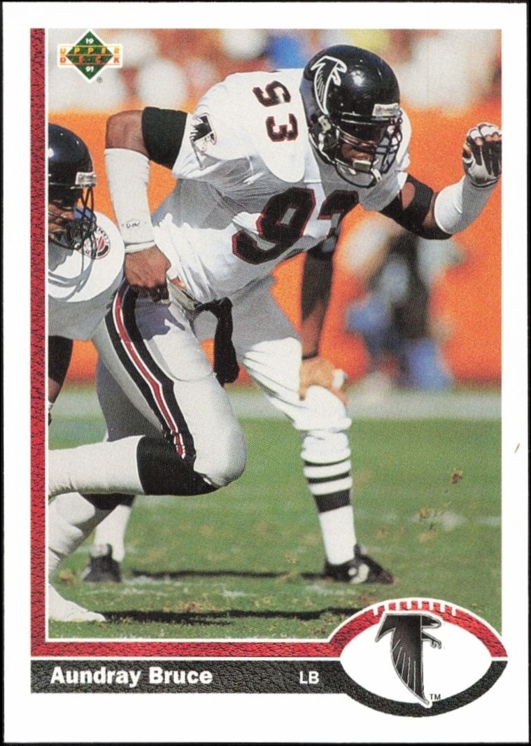 1991 Upper-Deck Aundray Bruce #398 trading card