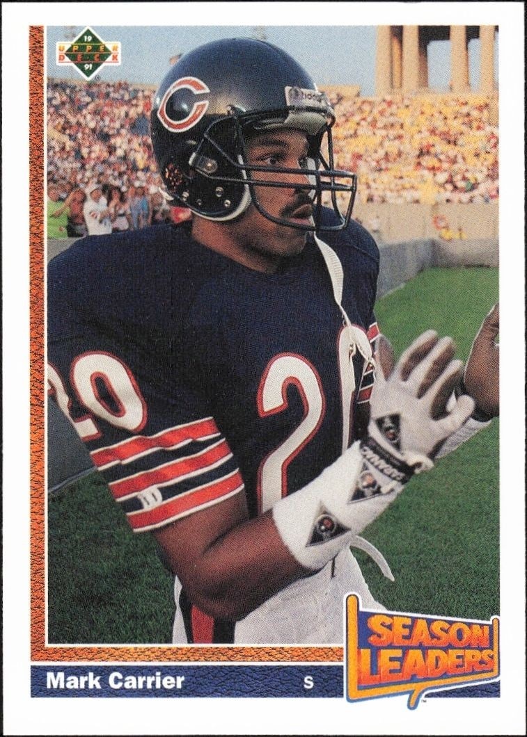 1991 Upper-Deck Mark Carrier #406 trading card