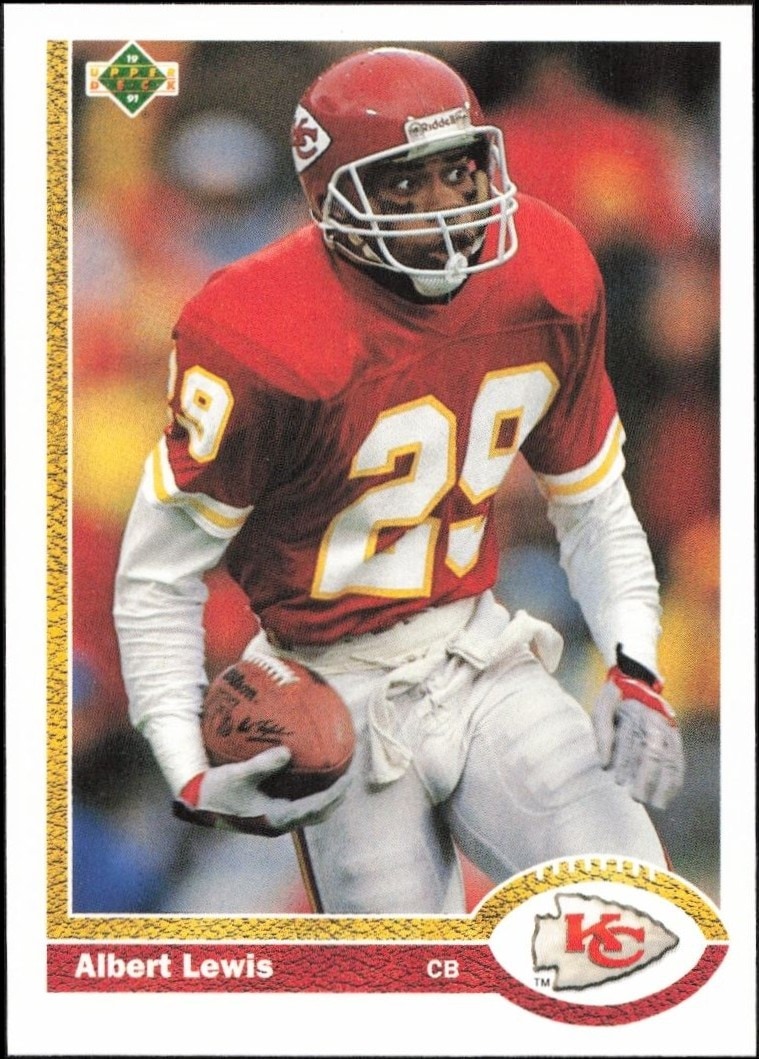 1991 Upper-Deck Albert Lewis #128 trading card