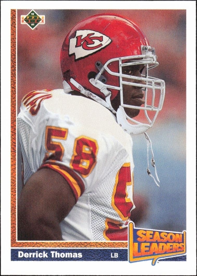 1991 Upper-Deck Derrick Thomas #404 trading card