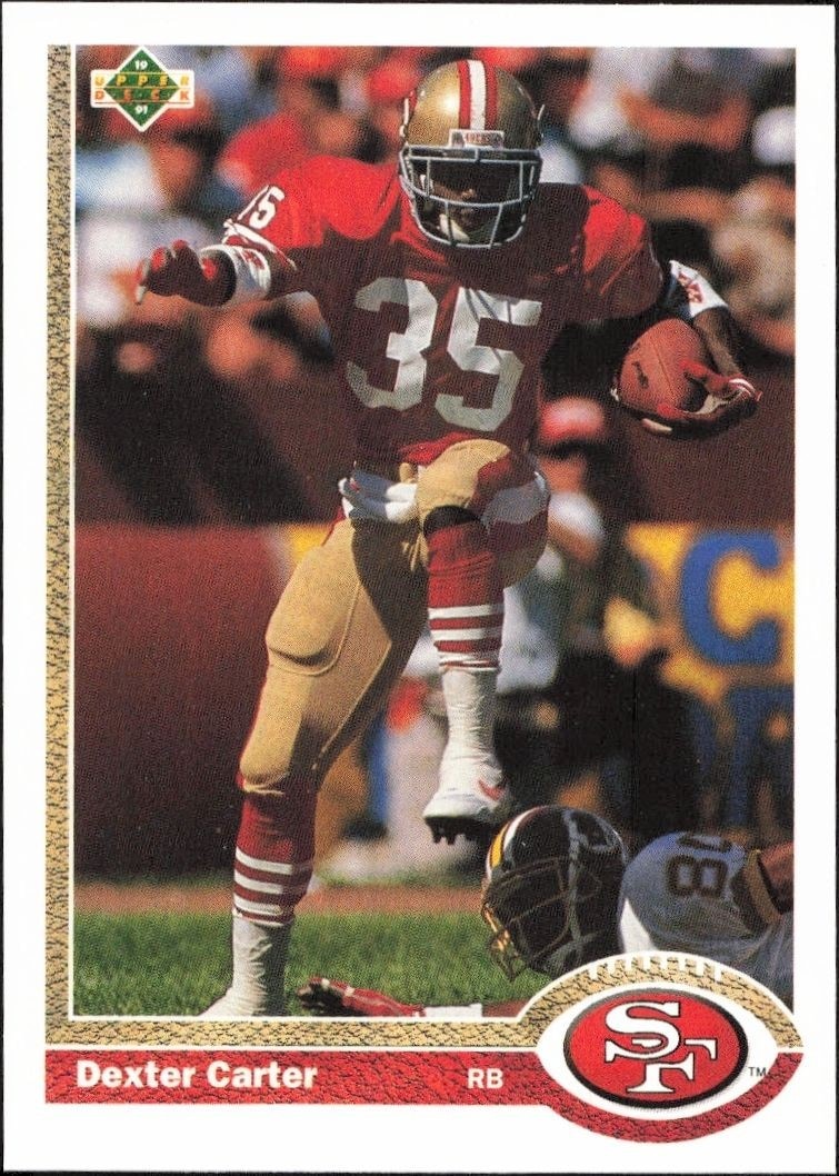 1991 Upper-Deck Dexter Carter #125 trading card