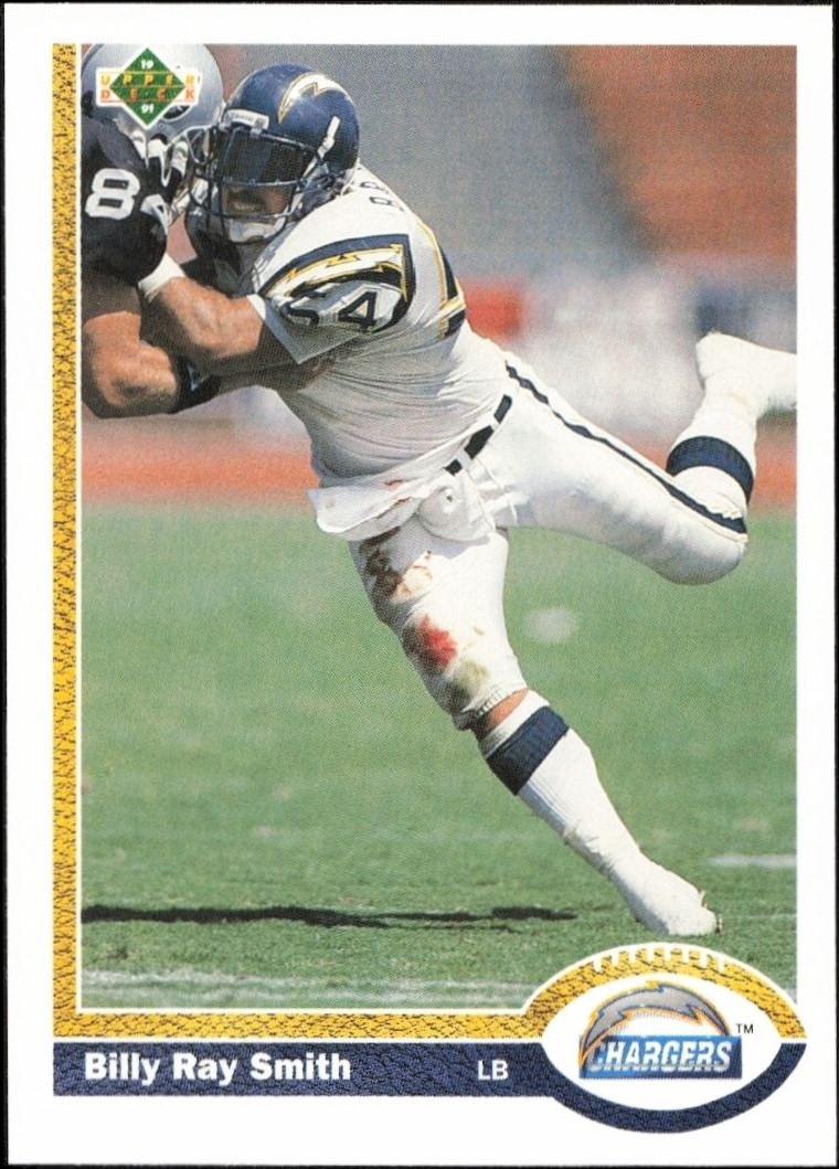 1991 Upper-Deck Billy Ray Smith #129 trading card