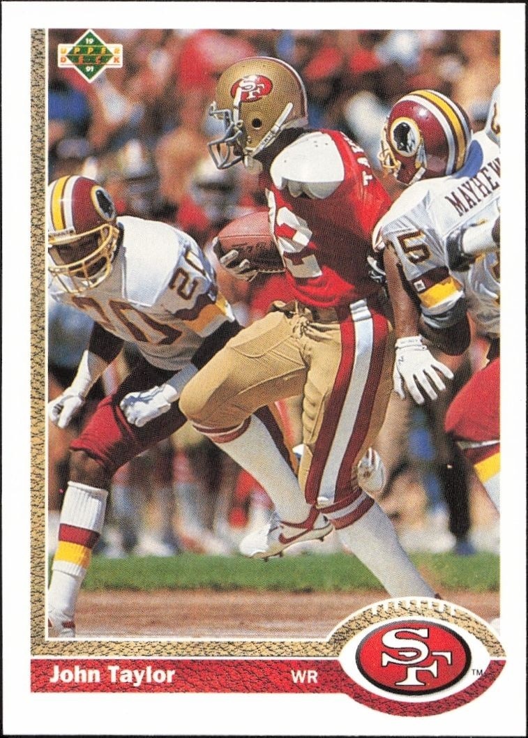 1991 Upper-Deck John Taylor #121 trading card