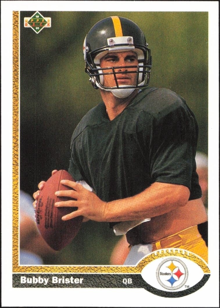 1991 Upper-Deck Bubby Brister #115 trading card