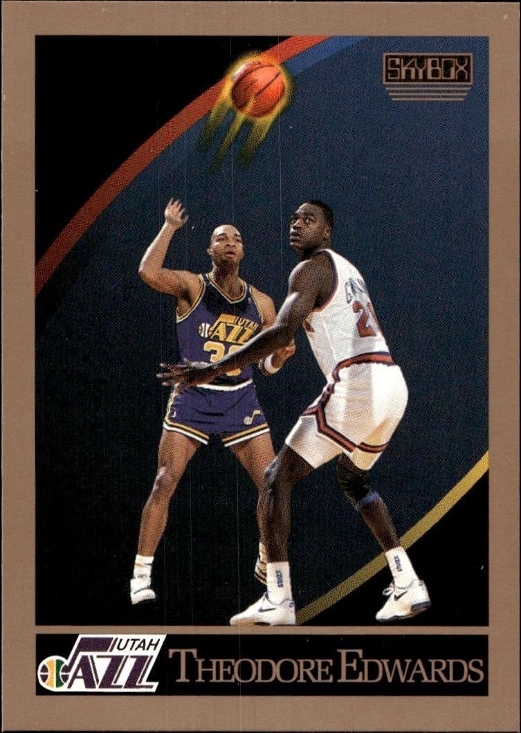 1990-91 Skybox Theodore Edwards #277 trading card