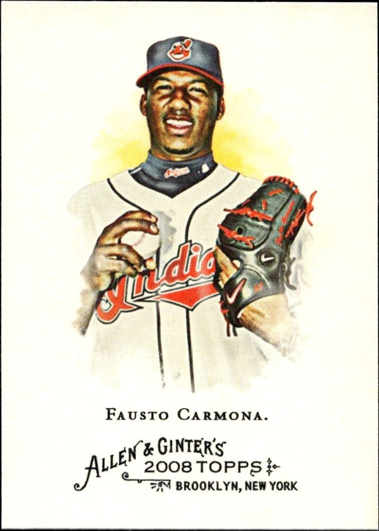 2008 Topps Allen & Ginter Fausto Carmona #71 trading card